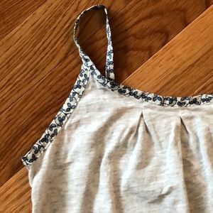 🪁GapKids Heather/Blue Flower Tank 🪁